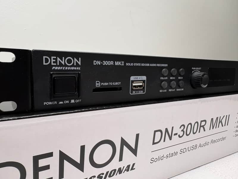 Denon DN-300R MKII Rackmount Solid State Media Player 2017 - Present - Black image 1