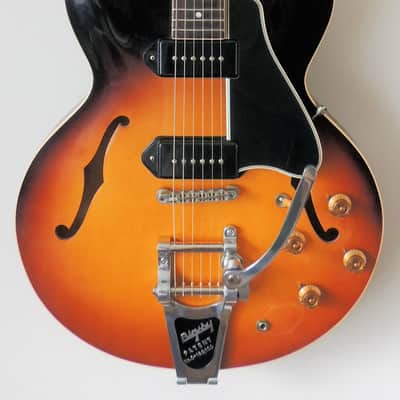 Gibson ES330 Custom Shop, with P90's, Bigsby Tremolo and Sunburst Finish c/w Gibson OHSC (made 2015) image 1