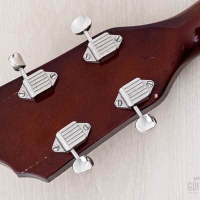 1961 Kay K5965 Pro Howlin' Wolf Vintage Hollowbody Bass Guitar Sunburst, 100% Original w/ Case, K162 image 5