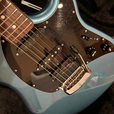 Ernie Ball Music Man Cutlass HSS Kaser B-52 2018 - 2021 - Vintage Turquoise Blue - OHSC, Tremolo, Strap, Strap Locks image 2