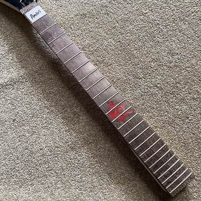 Reversed Headstock Maple Wood Electric Guitar Neck, 24 Frets Rosewood Fingerboard image 4