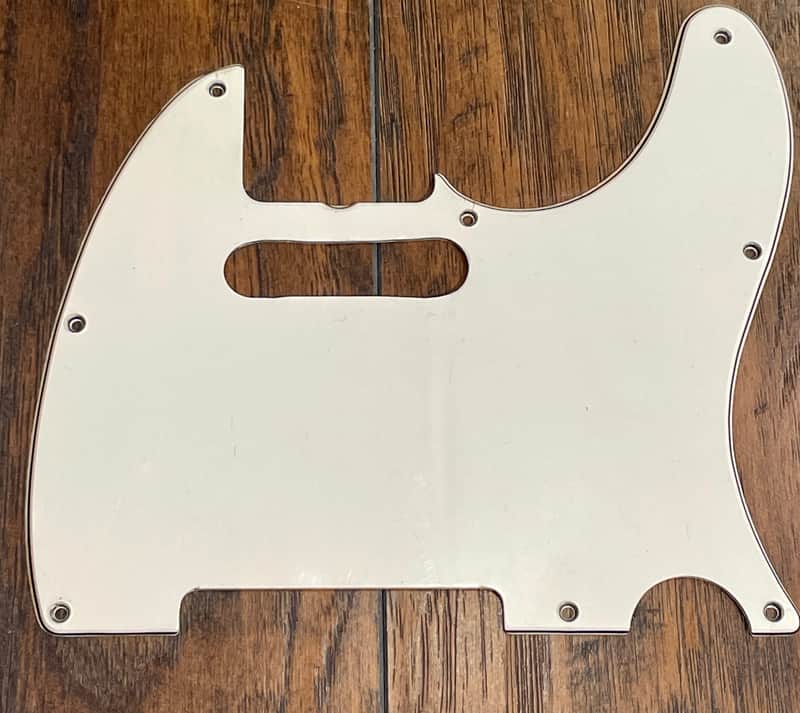 Original / Vintage 1966 Fender Telecaster Pickguard White 3-Ply. Suited for Teles from 1965 - 1969. image 1