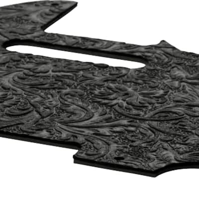 Fender Waylon Jennings Leather Telecaster Pickguard Black image 4