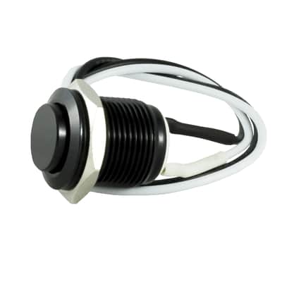 Tesi IDO/XL 16MM Black Momentary Push Button Guitar Kill Switch