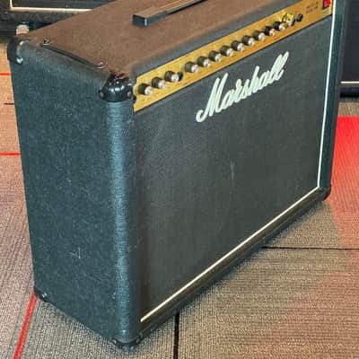 Vintage Marshall 5213 MOS-FET 100 Reverb Twin Guitar Combo Amp - 1986 Black - W/Footswitch image 6