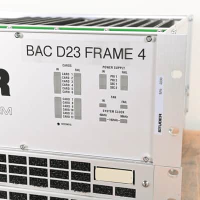 Studer D23m I/O System w/ A-Link HD Card, Fan Module, and Filter Module CG01BZK image 4