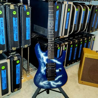 Kramer Nightswan 1989 Lightning graphic guitar Vintage Original Floyd  F serial EXCELLENT!!! image 1