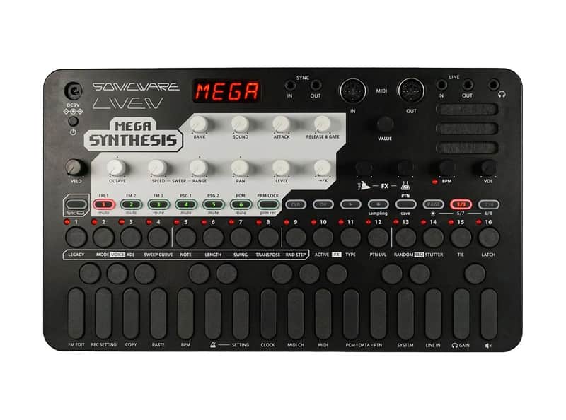 Sonicware Liven Mega Synthesis 16-Bit FM + PCM Groovebox [DEMO] image 1