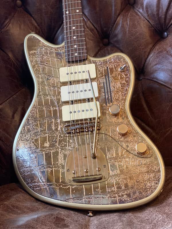 James Trussart Steel Master 2012 - Shiny antique gold gator image 1