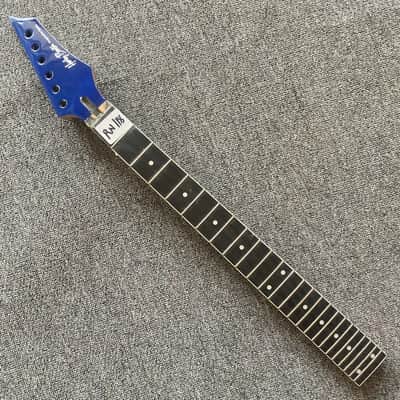 Blue Harley Benton Guitar Maple Wood Neck, Rosewood 24 Frets Fingerboard image 1