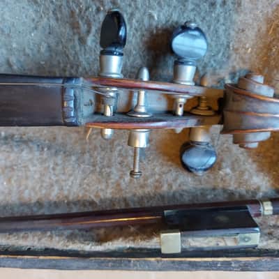 Antique Jacobus Stainer sized 4/4 violin, Austria 1695, Good, Repairs Needed image 21