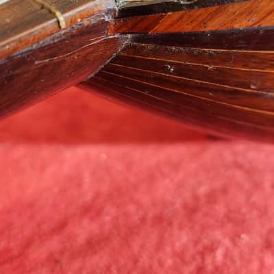 LUTHIER SPECIAL Antique 1900s Italian Mandolin Natural For Repair w/ Chipboard Case image 13