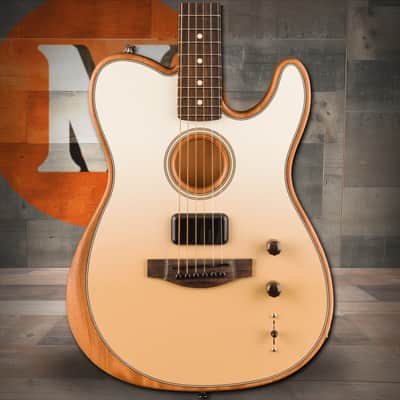 Fender FINNEAS Signature Acoustasonic Player Telecaster with Bag, Rosewood Fingerboard - Cappuccino Fade image 1