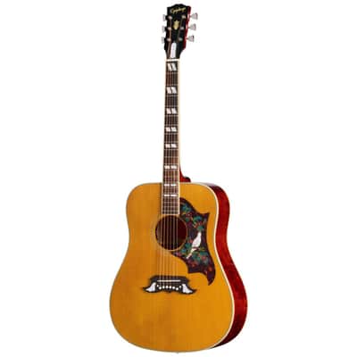 Epiphone 1963 Dove Reissue Inspired by Gibson Custom Acoustic-Electric Guitar w/ Hardshell case - Natural image 2