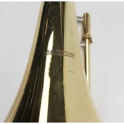 Britton tenor trombone with soft case and mouthpiece, good condition image 3