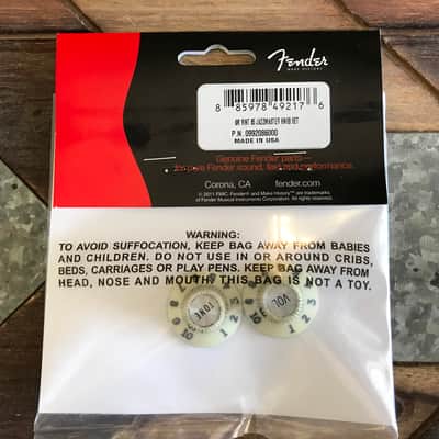 Real Life Relics Fender® Aged Off White 65 Jazzmaster® Knobs (Set of 2) (Fender® 0992086000   [DK1] image 4
