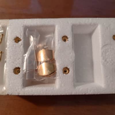 Vintage Schaller M6 Mini 3x3 Tuners Pearloid 1970s 1980s - Gold image 3