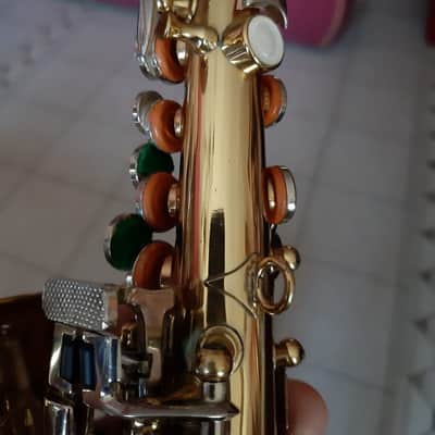 Ultra rare vintage curved Sopranino Saxophone Eb , hanmade sax Prof. Orsi Milano completely restored !!!!! image 7
