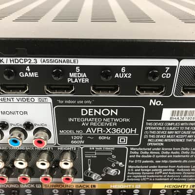 Denon AVR-X3600H 9.2ch 4K Ultra HD AV Receiver image 8