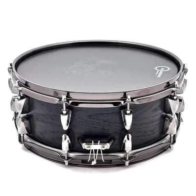 Used Yamaha Live Custom Snare Drum 14x5.5 Black Wood - Good image 4