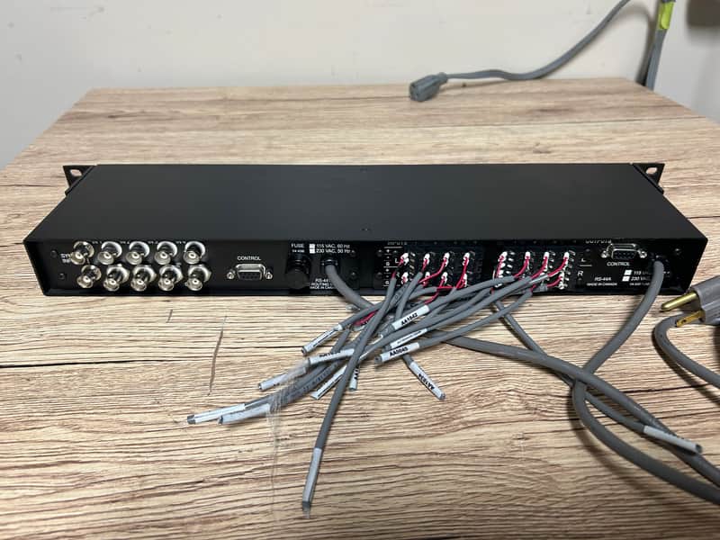 Phase 3 RS-44A ad RS-44V 4 x 4 stereo audio matrix switcher and 4 x 4 video switcher. image 1