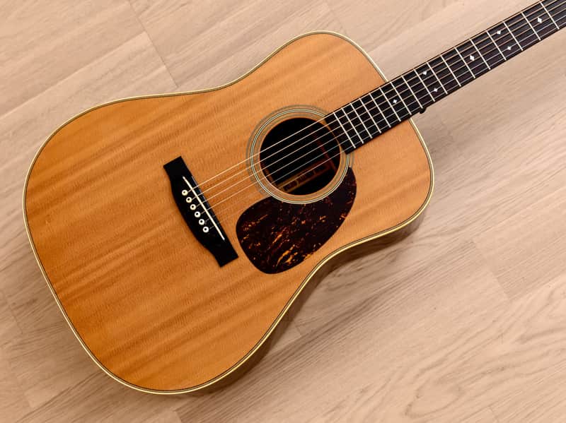 1984 Tokai Cats Eyes TCM-50V Vintage Herringbone Dreadnought Acoustic Guitar w/ Case, Japan image 1