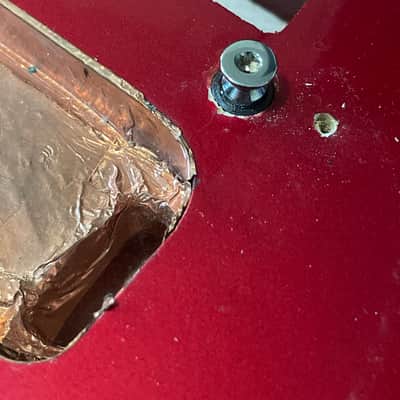 1983-84 Japan ESP Kramer Pacer Deluxe Globe Series Candy Apple Red Semi Loaded Guitar Body Floyd Ready image 16