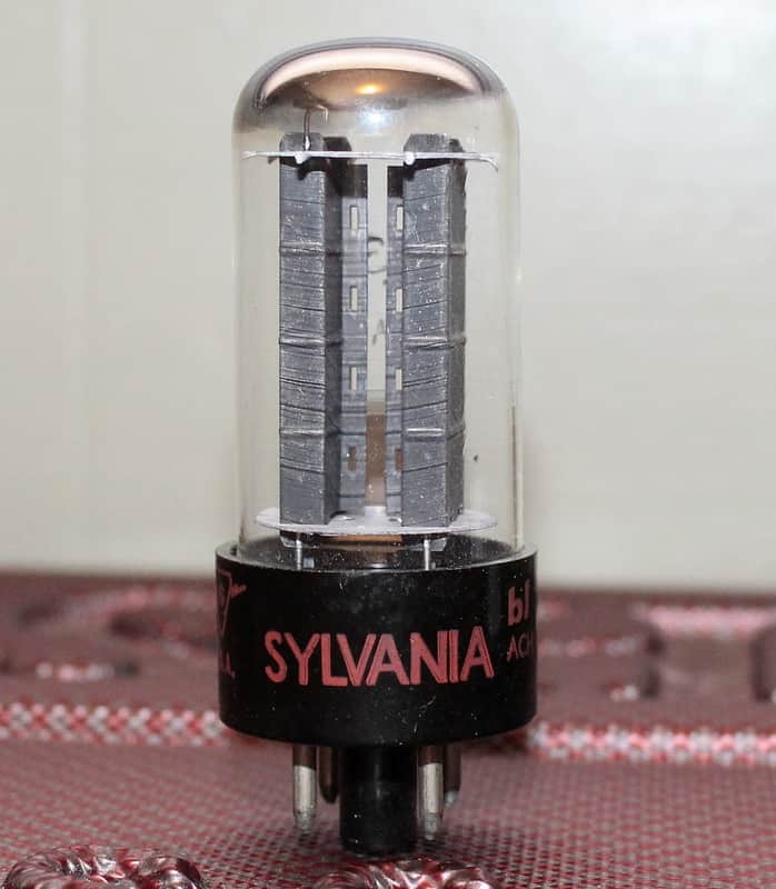 SYLVANIA 5Y3GT VT-197A BLACK PLATE D GETTER TEST NOS VINTAGE 1960's image 1