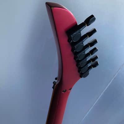 1987 MIJ By ESP Kramer Bluesbreaker, Neck-Through, Gradient Metallic Orange, Kramer Gig Bag image 9