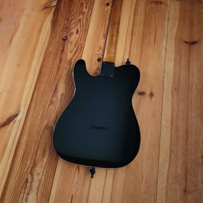 Carparelli T-Style HH Electric Guitar – Phoenix Humbuckers, Roasted Maple Neck, Push/Push Coil Split, 2026 - Gloss Black with Cream Binding image 11