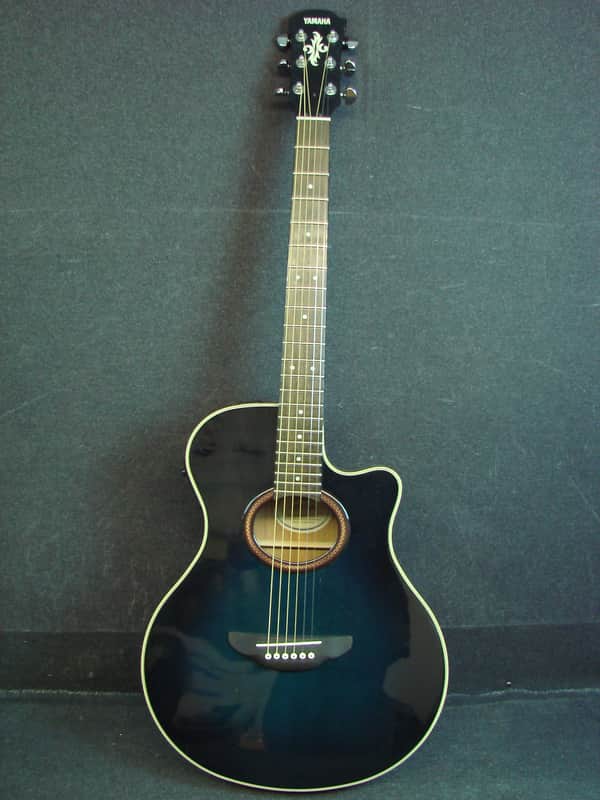 Yamaha APX-5A Blue Burst Finish Acoustic/Electric Guitar W/Case