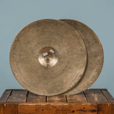 1950s K Zildjian Istanbul Old Stamp IV Hi Hats - 14" image 2