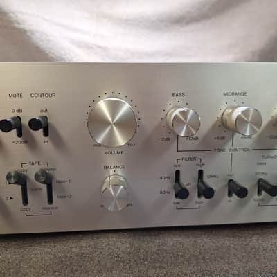 H.H. Scott Alpha 1 Preamp Recapped/Working Alpha 1 Late 1970's - Silver/Aluminum image 3