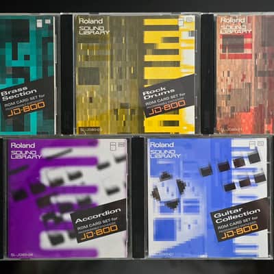 5 Roland JD-800 Sound Library Cards image 1