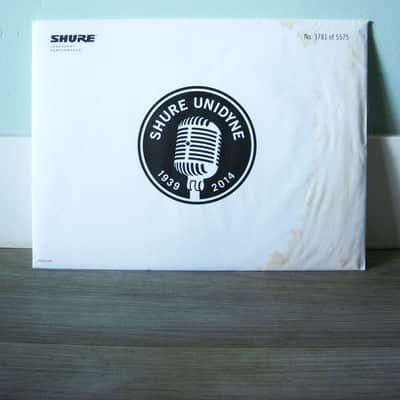 Rare Shure 5575LE 2014 - Satin Chrome dynamic cardioid microphone Low Z w all accessories image 6
