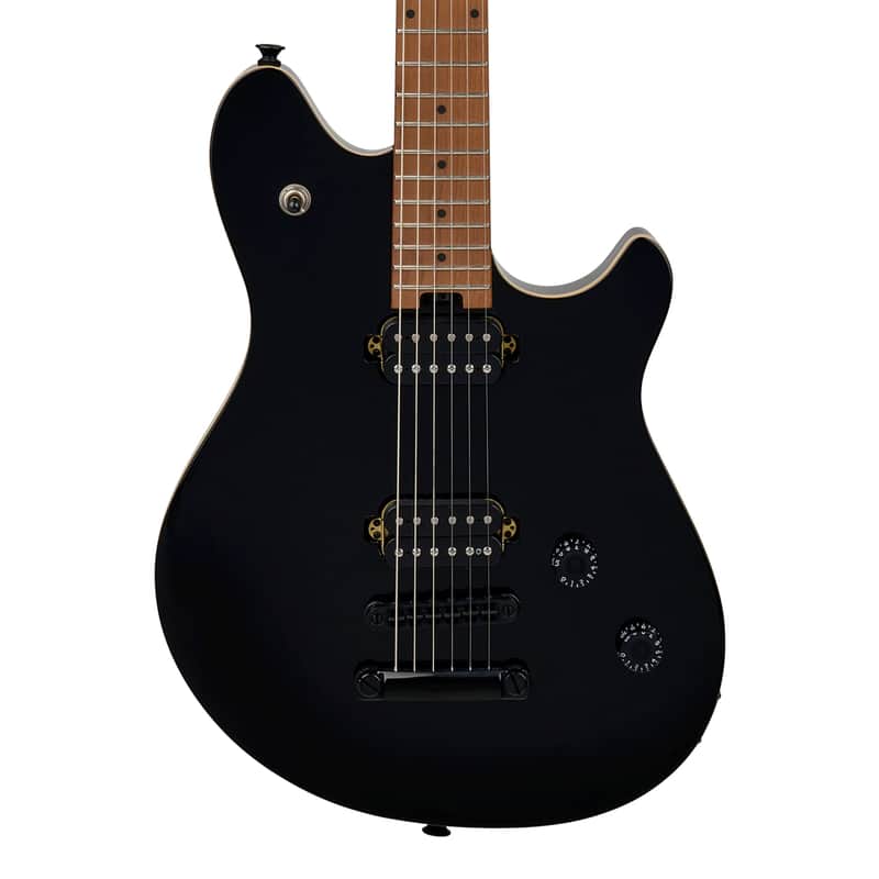 EVH Wolfgang WG Standard T.O.M. Electric Guitar - Gloss Black w/ Baked Maple FB image 1