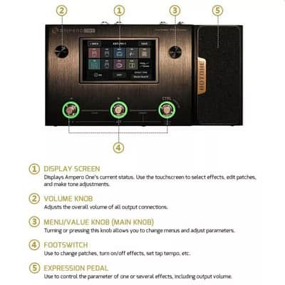 Hotone MP-80 Ampero One Amp Modeler & Effects Processor image 2