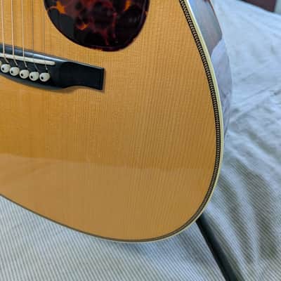 Bourgeois JOM Vintage AAAA Madagascar/Adirondack almost mint Baggs Anthem With soundhole mic and preamp image 13