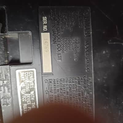 Yamaha DX100 Programmable Algorithm Synthesizer 1985 - Black As Is image 8
