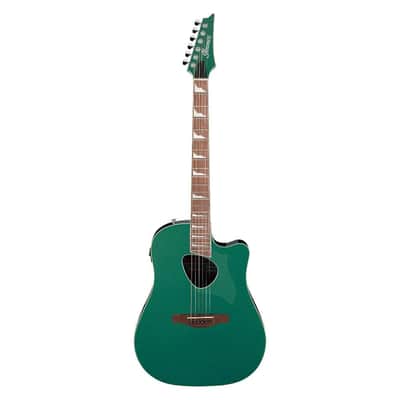Ibanez ALT30JGM Altstar Cutaway Acoustic Electric Guitar, Jungle Green Metallic image 1
