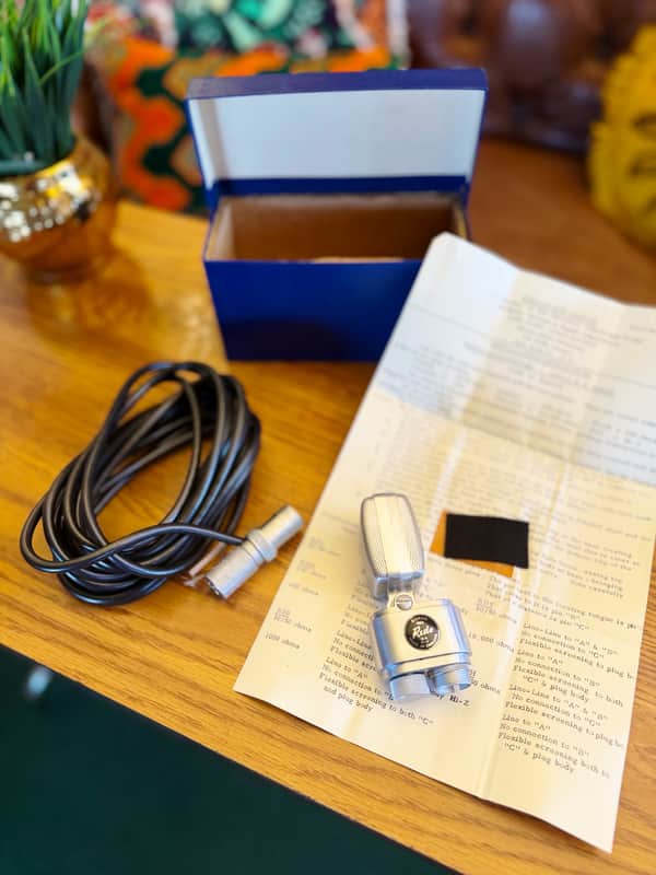 *New In Box* Vintage Reslo RBH Ribbon Microphone! 1960’s NOS (RCA) image 1