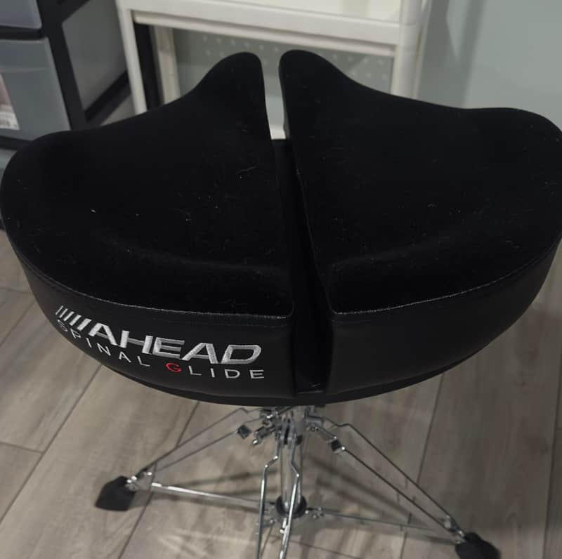 Ahead SPG-BL Spinal-G Saddle Drum Throne with 4-Leg Base 2010s - Black image 1