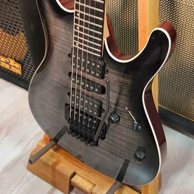 Ibanez KIKO10BP-TGB Premium Kiko Loureiro Signature with Rosewood Fretboard 2021 Transparent Gray Burst image 2