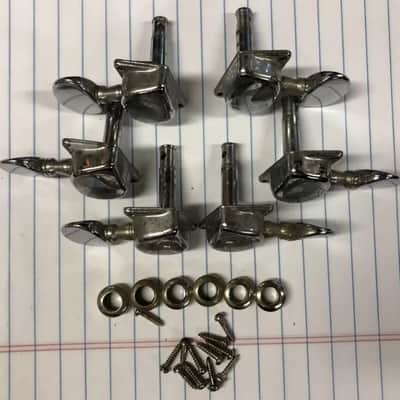 Vintage 3x3 Chrome Tuner Set With Ferrules & Screws image 2