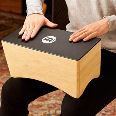 Meinl Percussion Bongo Cajon, Natural / Ebony Black image 2