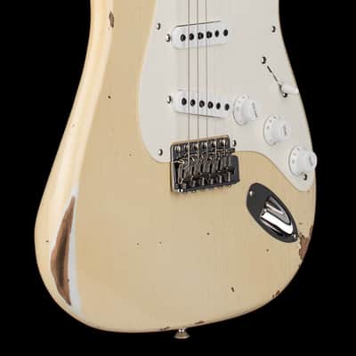 Fender Custom Shop 50s Strat Relic/Closet Classic Hardware - Super Faded Aged Olympic White #80049 image 6