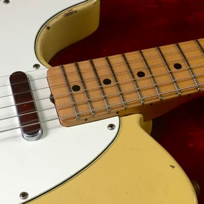 LEFTY! Vintage 1968 Fender Telecaster Guitar Maple Cap Neck Blonde Nitro Light Swamp Ash Solid Body 7 lb HSC Rare image 16