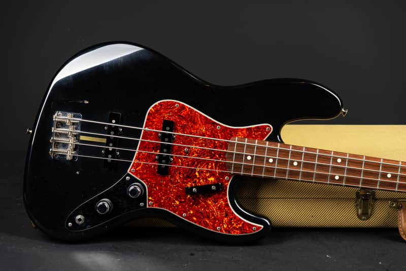 Fender Jazz Bass 62 Stack Knob Reissue ! 1992 - Black image 1