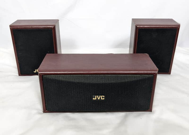 JVC Surround Sound 3 Speaker System SP-X75 Wood Grain Center - 100