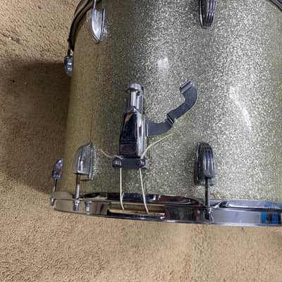 Ludwig Snare Drum Ludwig 15 in marching snare 1960-1970,s - Sparkle silver image 3